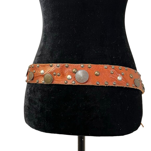 Boss Orange Hugo Boss Limited Edition Belt World Coins Embellished Leather - Picture 4 of 11